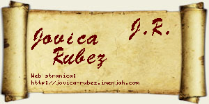 Jovica Rubež vizit kartica